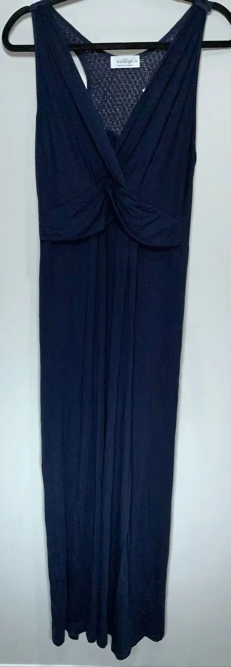 Kaileigh navy blue maternity maxi dress size XL